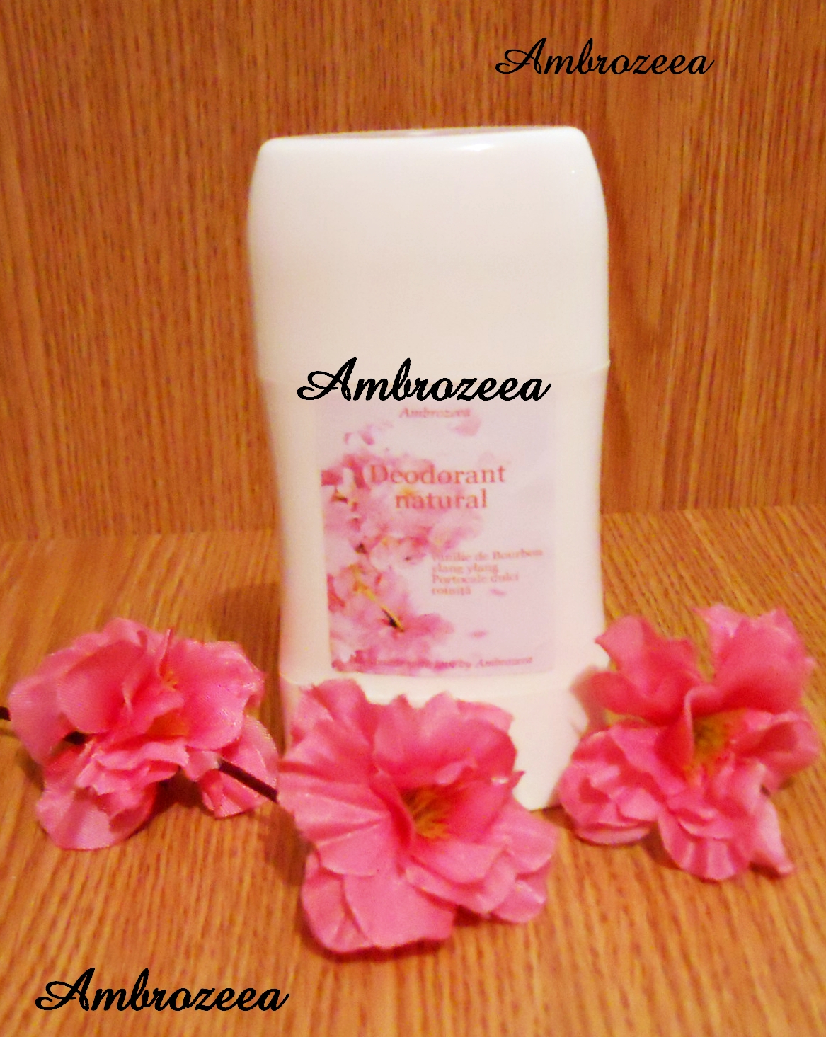 Deodorant natural AmbraDeo Flowers of Paradise cu Santal si Ylang-ylang