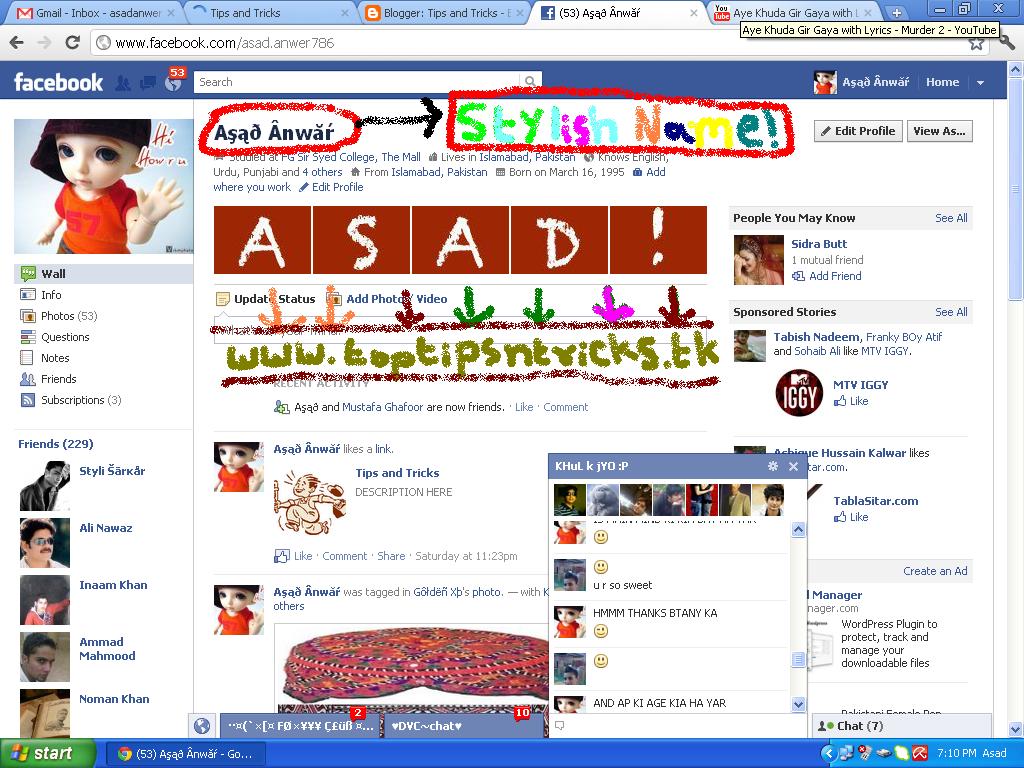 Facebook Profile Name With Different Styles House of Tips