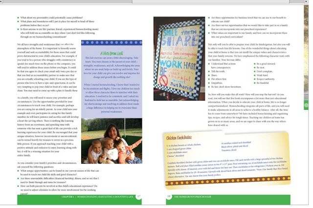 preview pages  The Homegrown Preschooler book