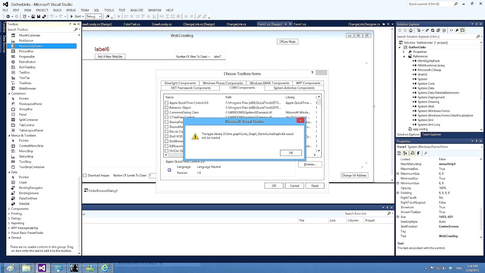 Visual Studio Tool Box Box Choices