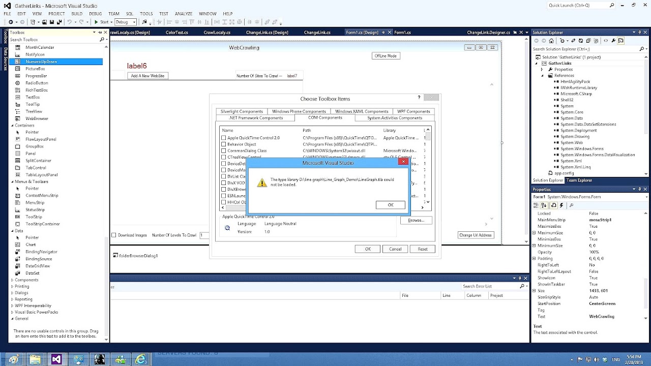 Visual Studio Tool Box Box Choices