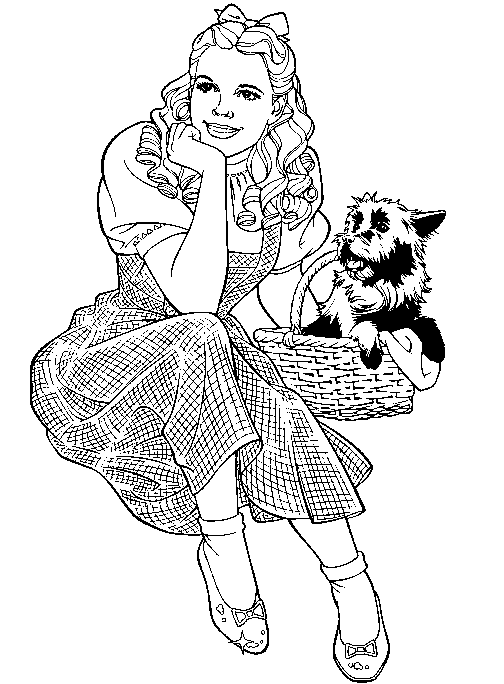 Wizard of Oz Coloring Pages | Team colors