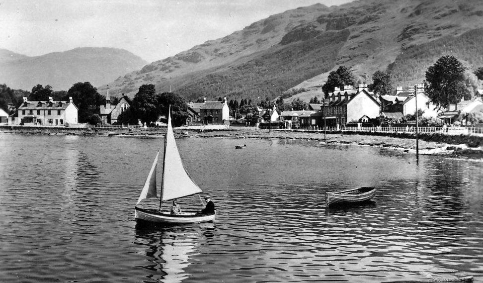 Tour Scotland Old Photograph Boats Lochgoilhead Scotland
