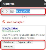 Google Drive Arama özellikleri