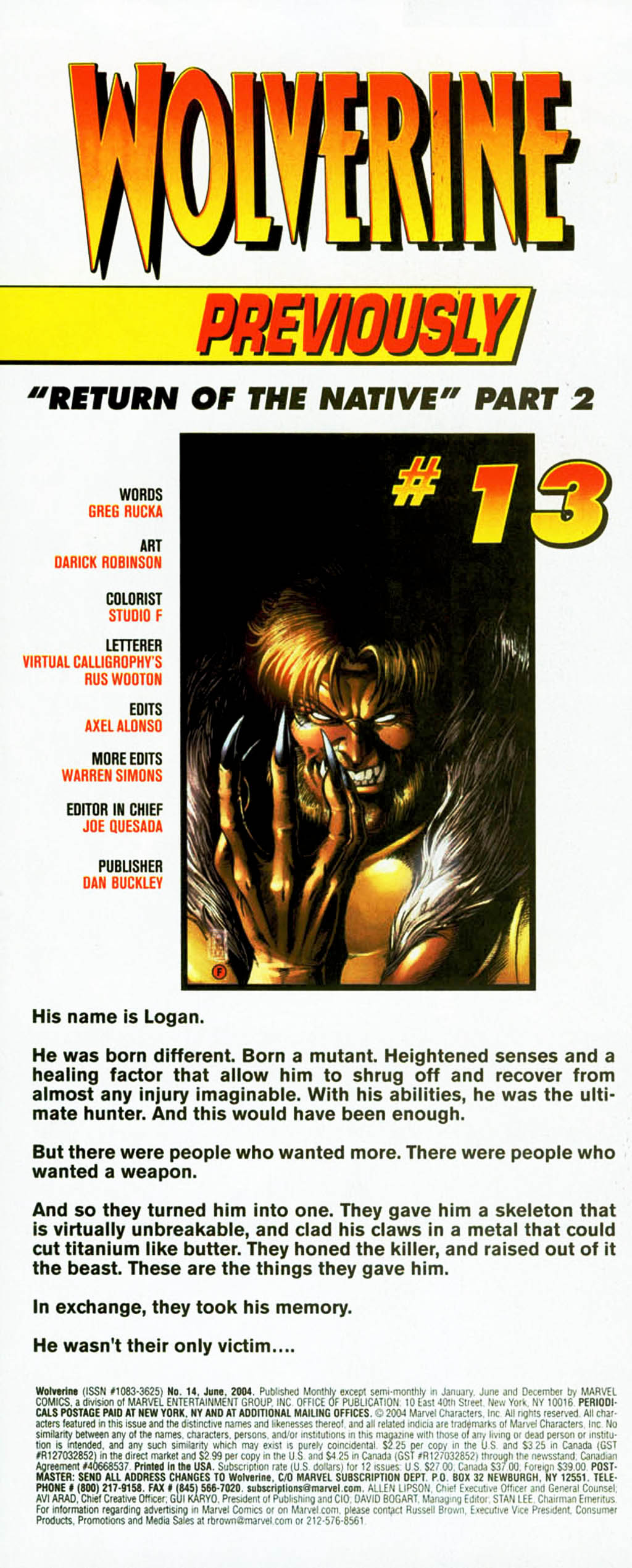 Wolverine (2003) issue 14 - Page 2