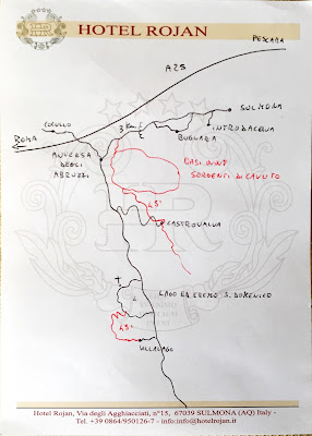Custom map from Hotel Rojan
