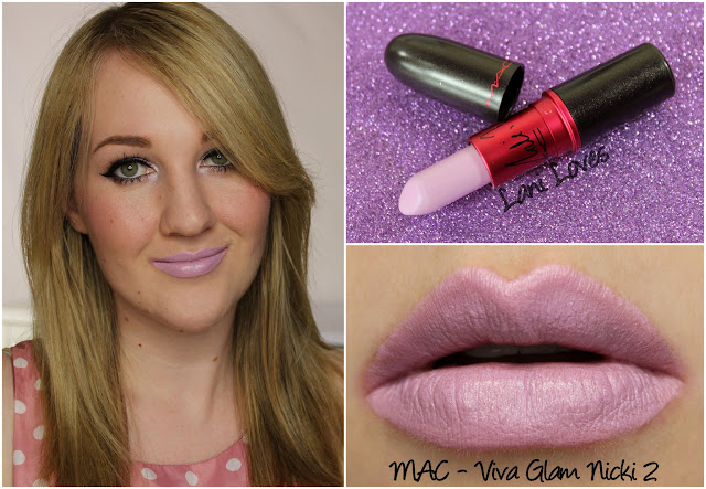 MAC Viva Glam Nicki 2 lipstick swatch
