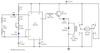 12 V Bidirectional Motor Control Circuit Diagram
