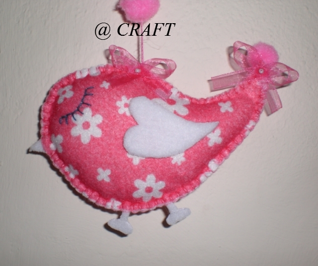 CRAFT KEÇE KUŞ DUVAR SÜSÜ
