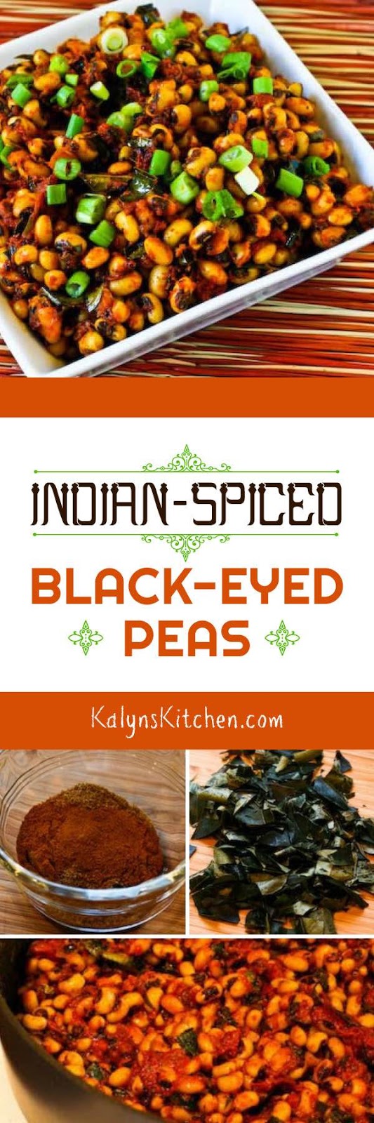 Indian Spiced BlackEyed Peas Kalyn's Kitchen