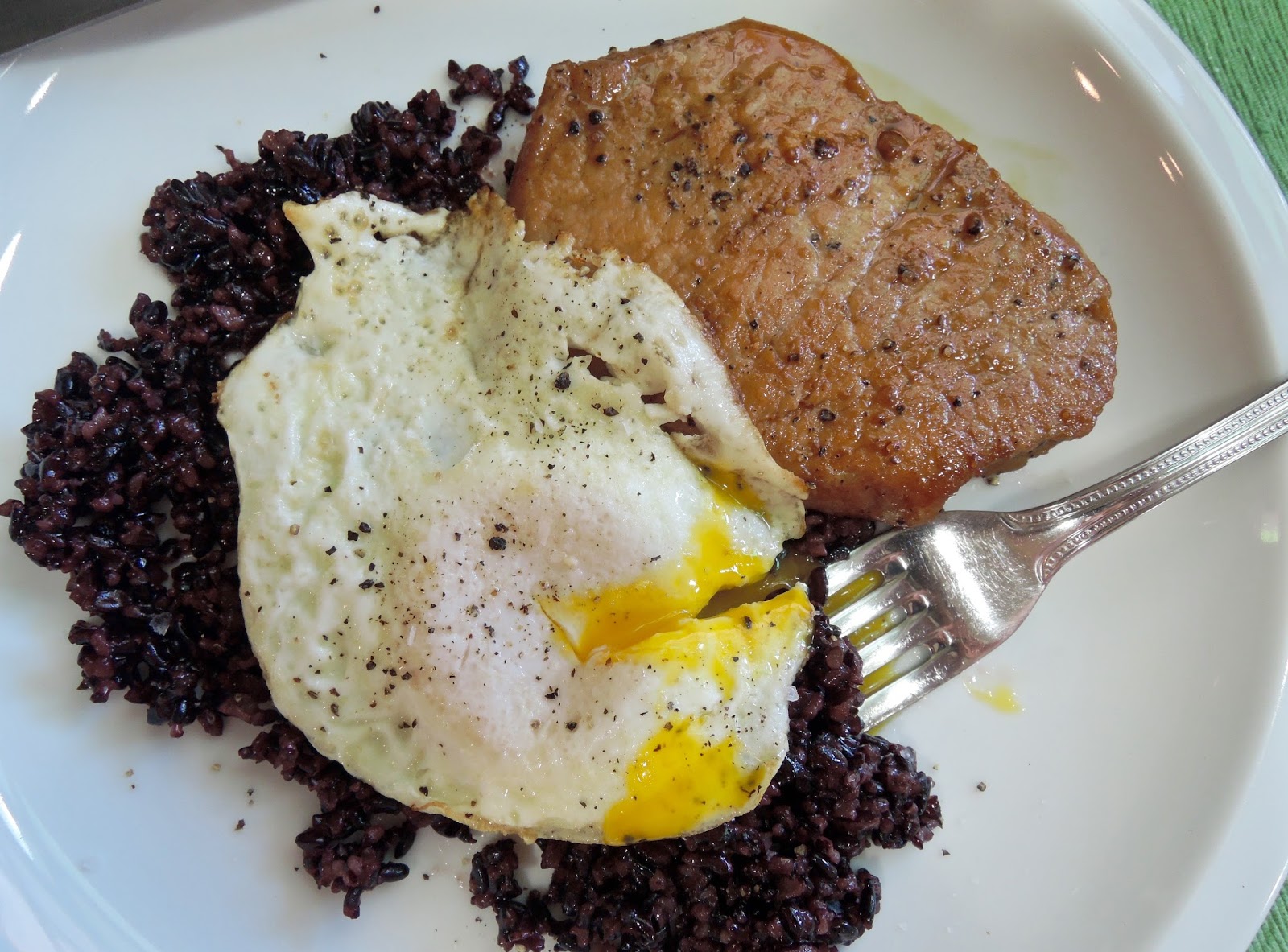 The Briny Lemon Marinated Pork Chops with Fried Eggs