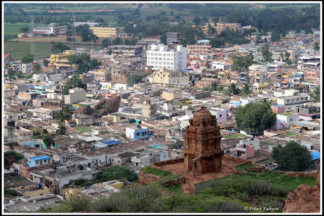 Lower Shivalaya and Badami view from Upper Shivalaya, Badami Lower Shivalaya and Badami view from Upper Shivalaya, Badami