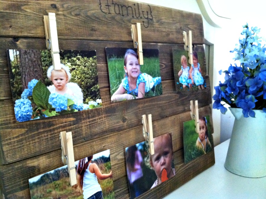 Rustic Grace Pallet Wood Photo Display