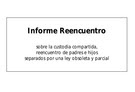 Informe Reencuentro