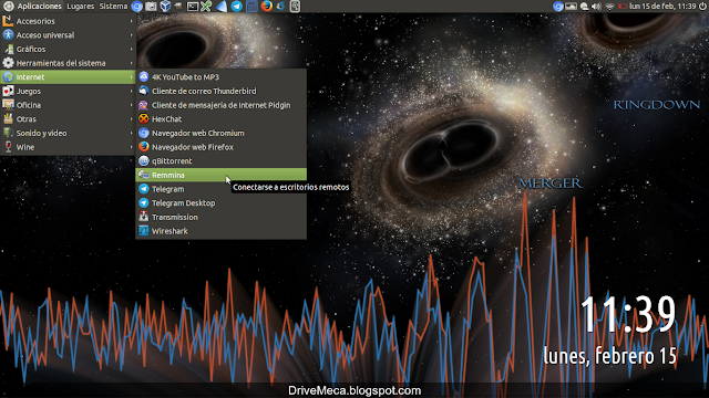 Ejecutamos remmina en nuestro Linux Ubuntu Ejecutamos remmina en nuestro Linux Ubuntu