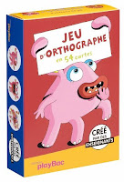 Jeu d'orthographe Jeu éducatif: Jeu d'orthographe