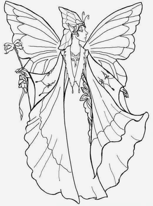 fairy fairies faerie faeries coloring pages coloring.filminspector.com