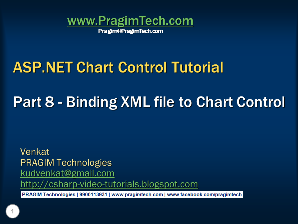 Sql server, and c video tutorial Binding XML file to Chart Control