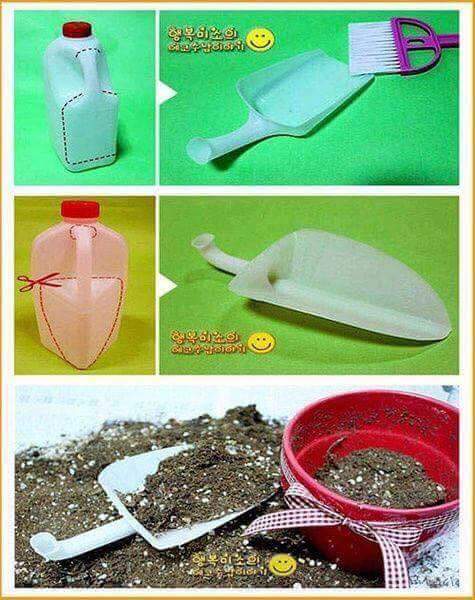2. Membuat Skop Plastik dari Jirigen Bekas