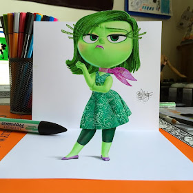 12-Disgust-from-Inside-Out-Stephan-Moity-2D-Drawings-Optical-Illusions-made-to-Look-3D-www-designstack-co