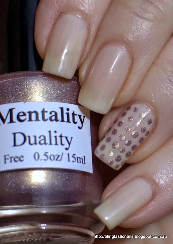Orly Pink Nude and Mentality Duality Dots