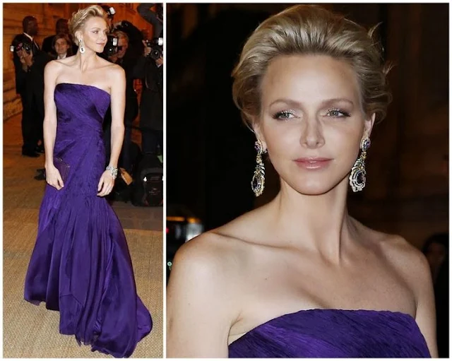 Princess Charlene  in Ralph Lauren