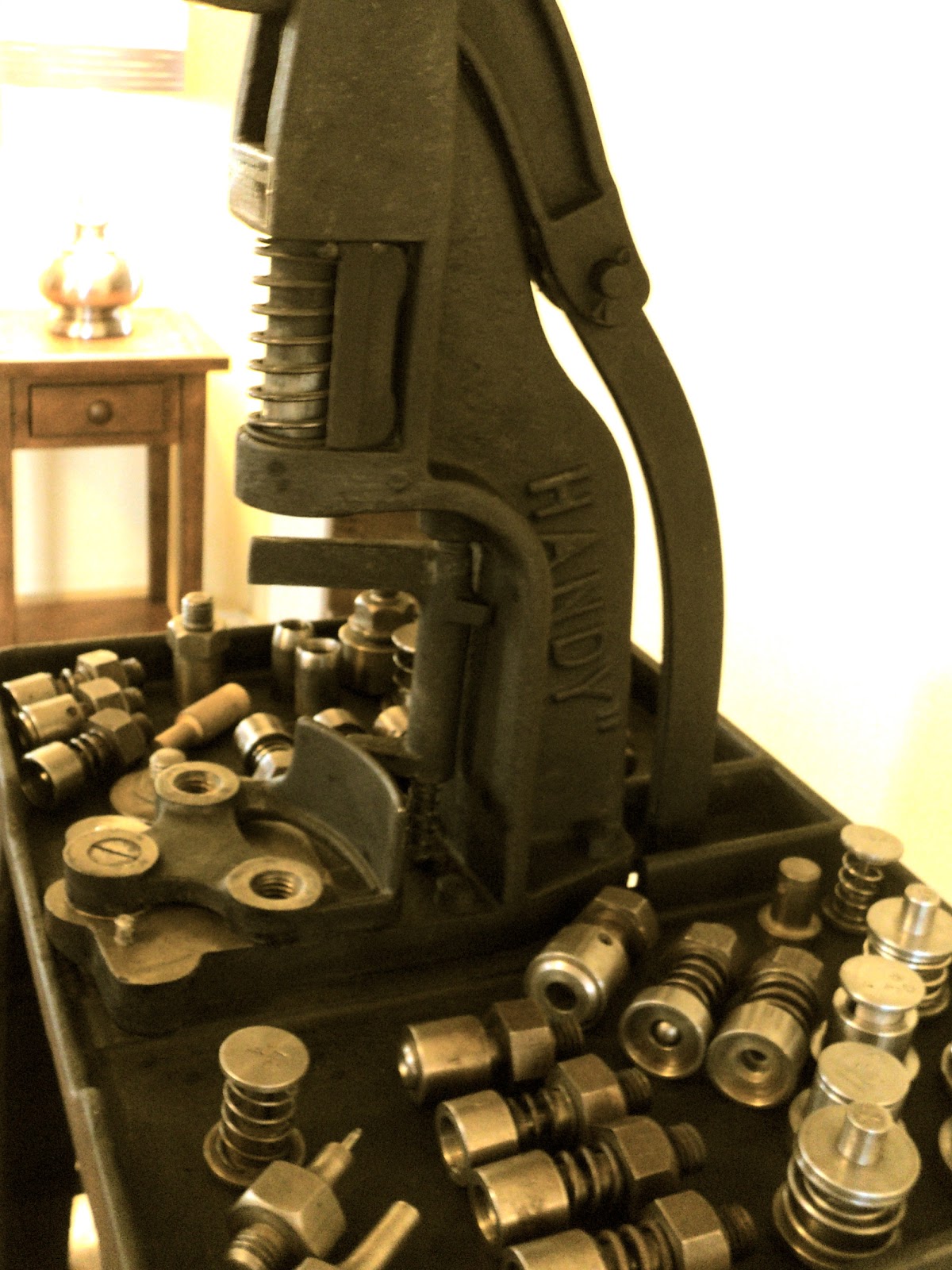 Nice Sale Today Antique Handy Button Machine Sold!