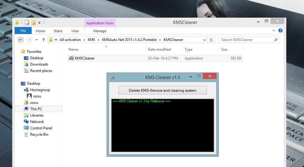 NEW TECH BOOLE Delete KMSService and clearing System (Windows) Free