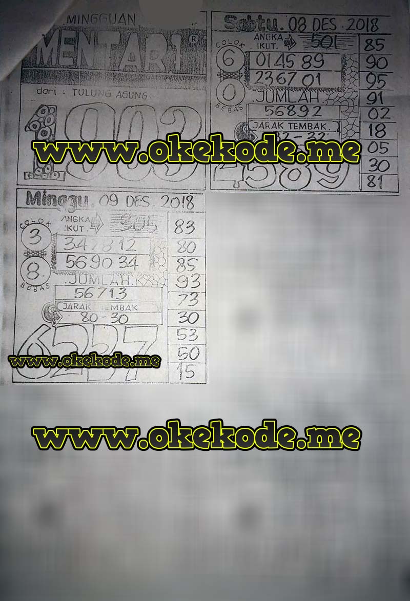 Gambar Syair Jawa Sgp Asli Minggu 9 12 2018 Okekode