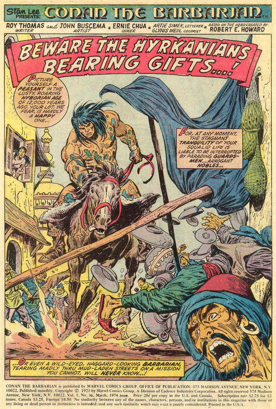 Read online Conan the Barbarian (1970) comic -  Issue #36 - 2
