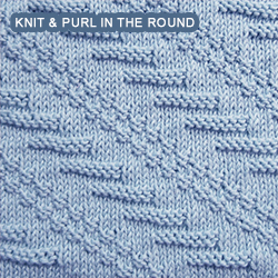 Diagonal - Patterrn 1 - knitting in the round