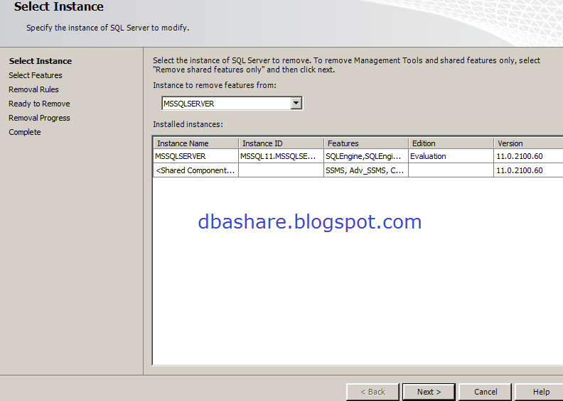 Uninstall sql server 2012 completly dba share