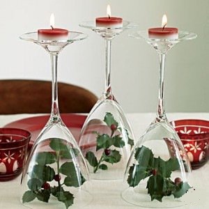 Τα κεριά στο γιορτινό τραπέζι