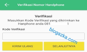 Verifikasi nomor handphone Verifikasi nomor handphone