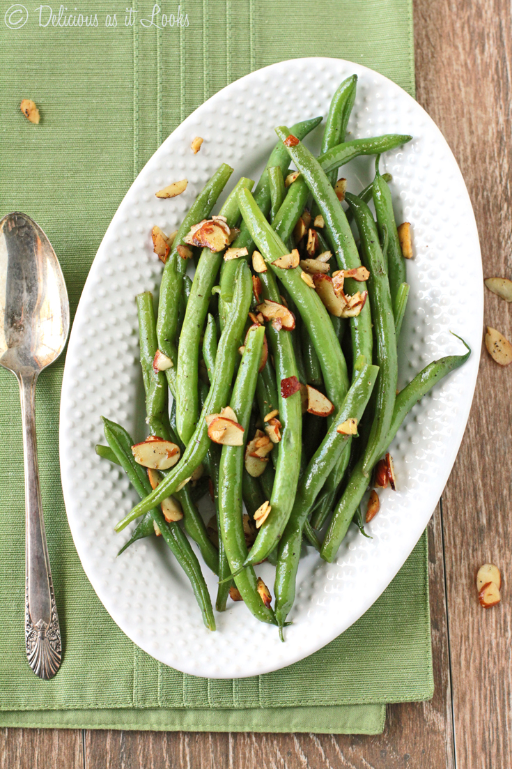 Delicious as it Looks LowFODMAP Green Beans Almondine