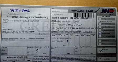 Cek Resi Jne Pengiriman Dari Jakarta
