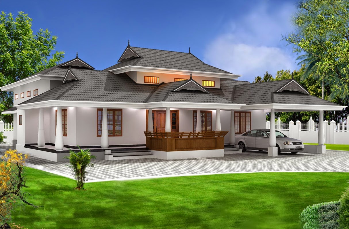 backyard landscaping: Kerala Traditional House Designs