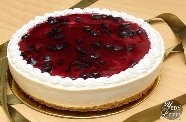 Pellegrino's No Bake Blueberry Cheesecake