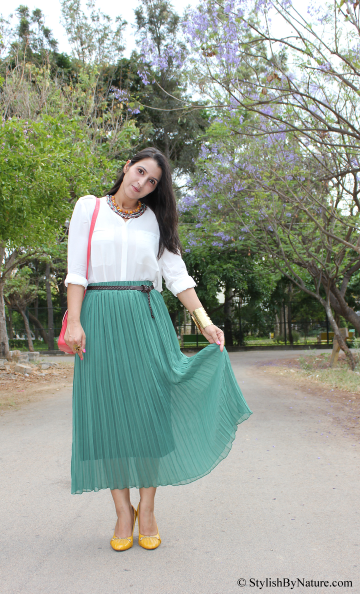 Fashion Trend ~ Pleated Maxi skirts + LittleBlackDress Giveaway Winner ...