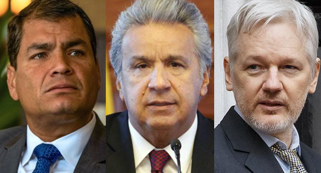 Rafael Correa explota contra Lenín Moreno, tras permitir la detención de Julian Assange