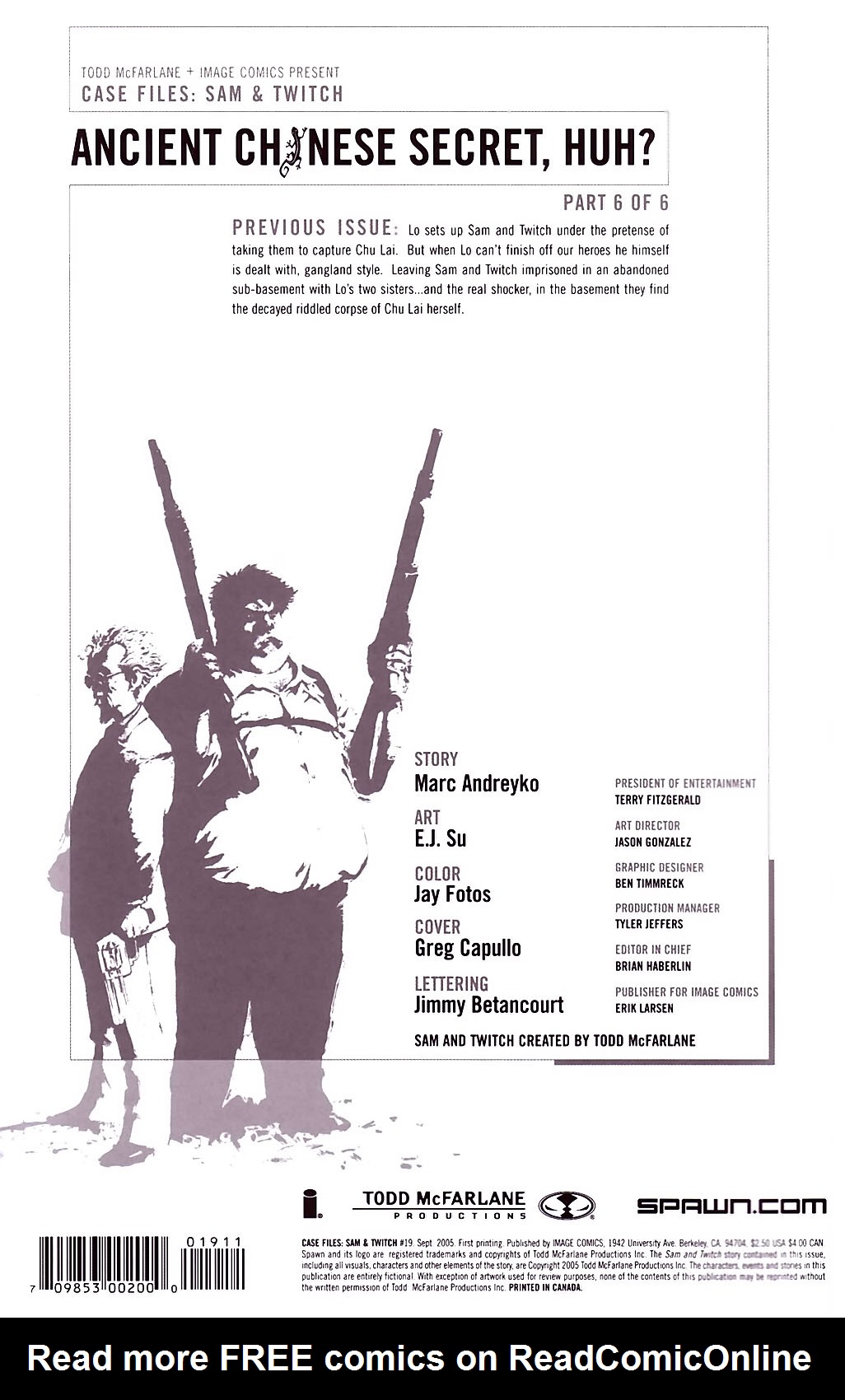Read online Case Files: Sam and Twitch comic -  Issue #19 - 2