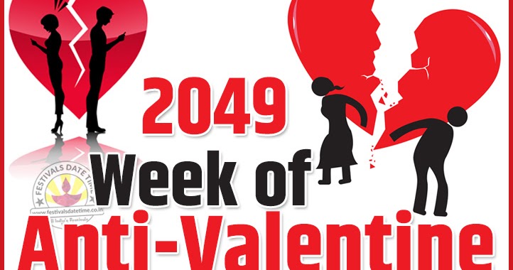 Slappy valentine's day- free printable 2049 Anti-Valentine Week List, 2049 Slap Day, Kick Day, Breakup Day