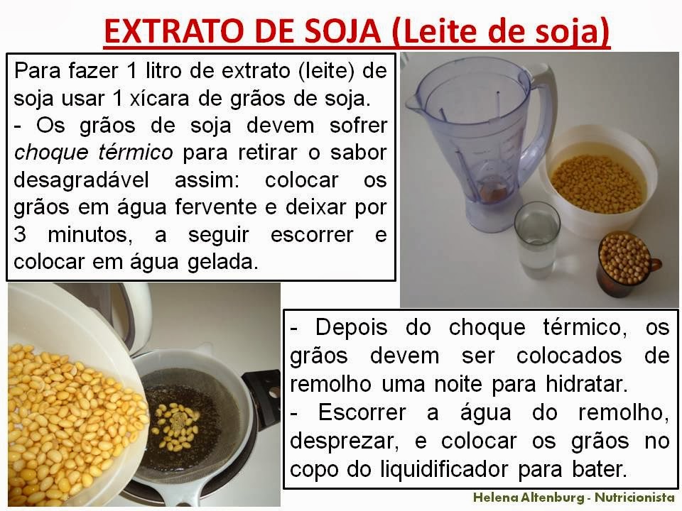 Nutricionista Helena Altenburg EXTRATO DE SOJA