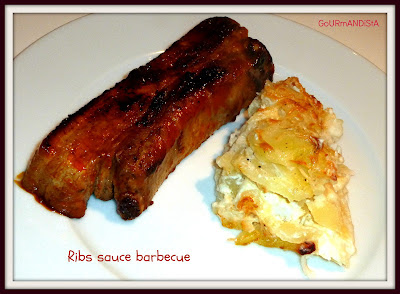 image Ribs sauce barbecue