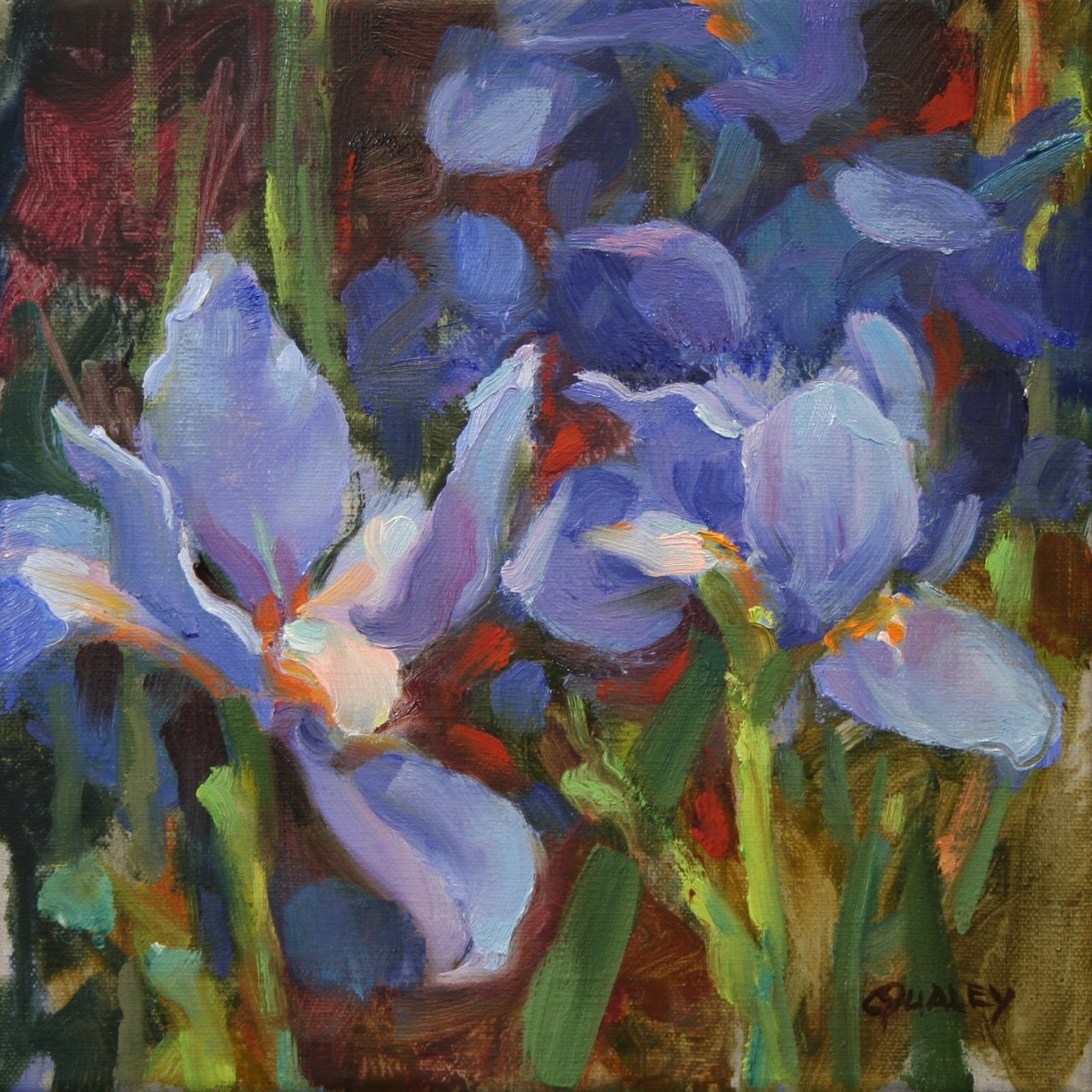 Sara Qualey Paintings: Flowers, Flowers, Flowers...
