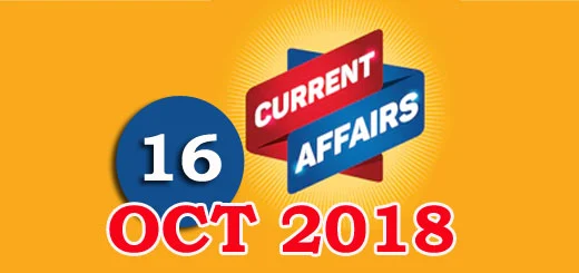 Kerala PSC Daily Malayalam Current Affairs 16 Oct 2018