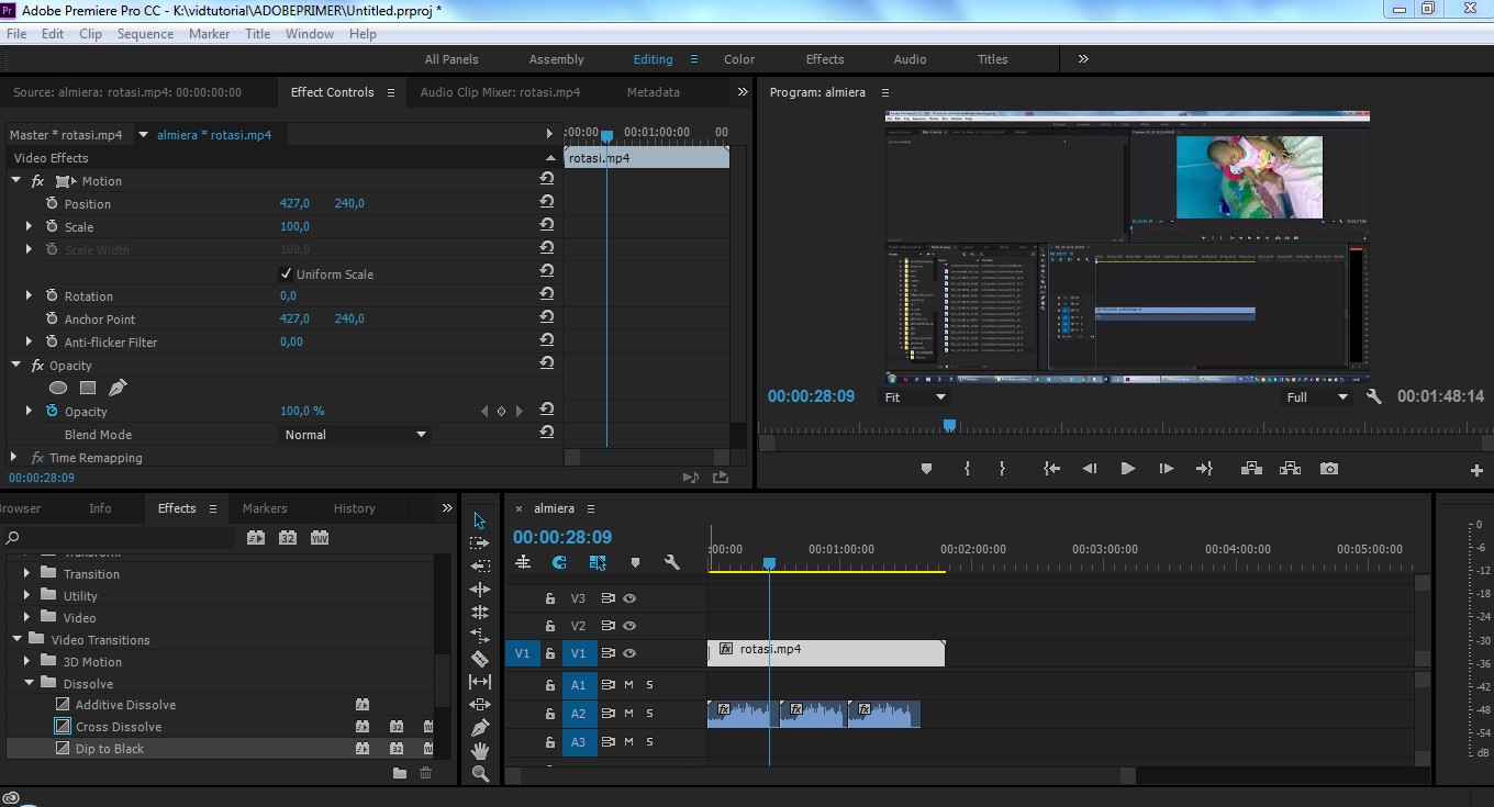 Cara edit video dengan adobe premiere cs6