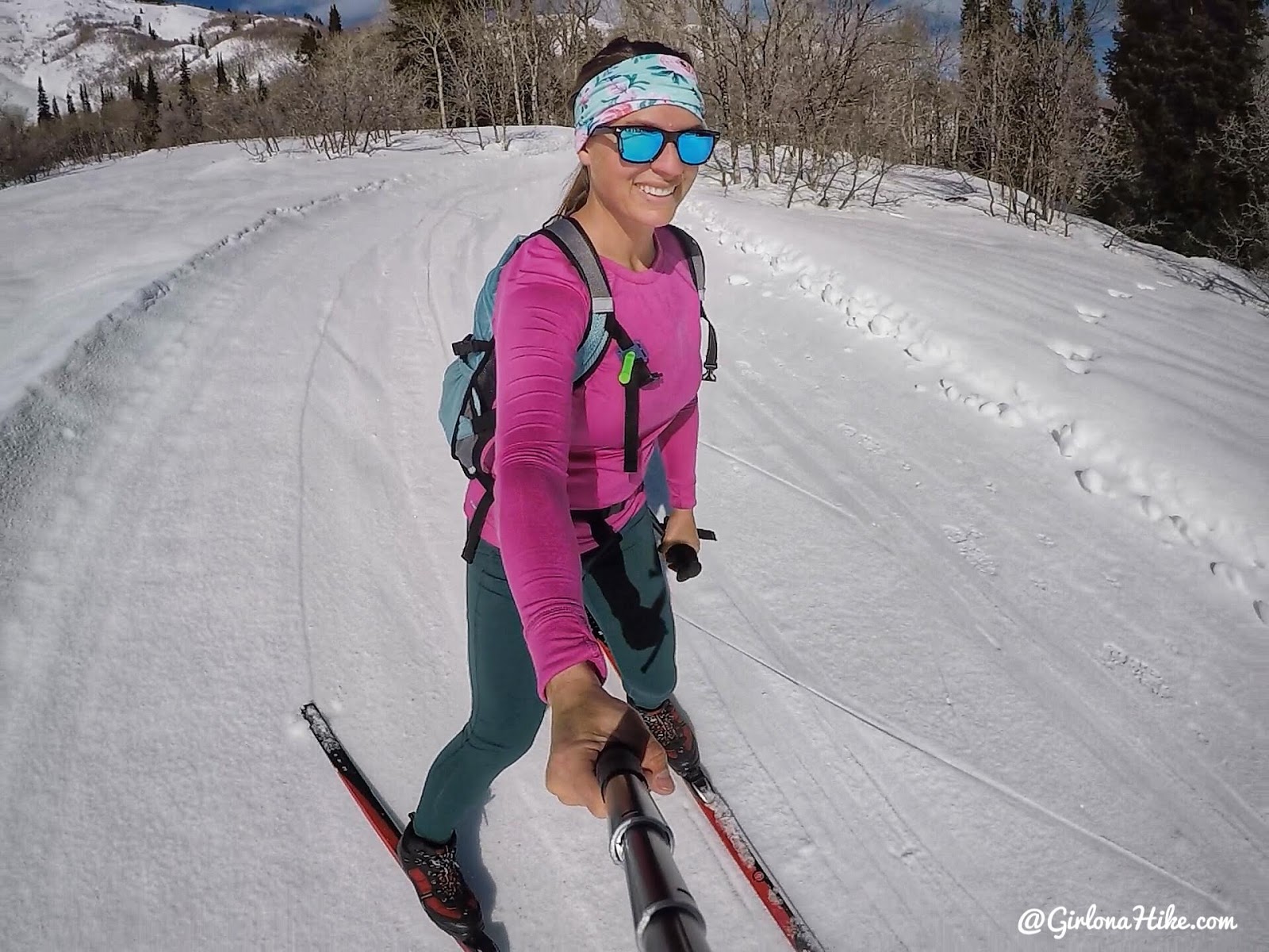 Cross Country Skiing at Ogden Nordic Girl on a Hike