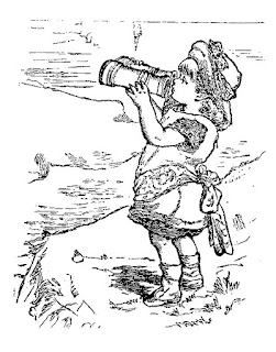girl beach illustration antique child download image