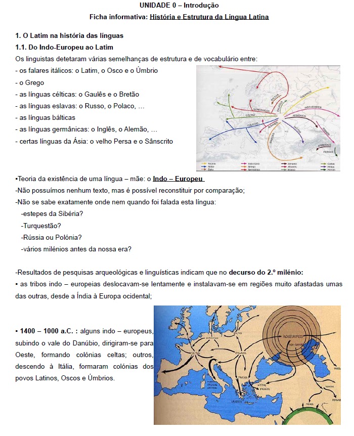DO INDOEUROPEU AO LATIM / DO LATIM ÀS LÍNGUAS ROMÂNICAS DO INDOEUROPEU AO LATIM / DO LATIM ÀS LÍNGUAS ROMÂNICAS